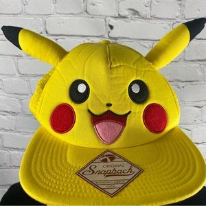 Pokemon Pikachu Snapback Yellow Trucker Hat